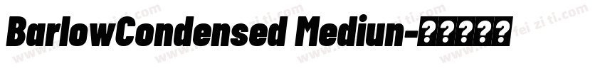 BarlowCondensed Mediun字体转换